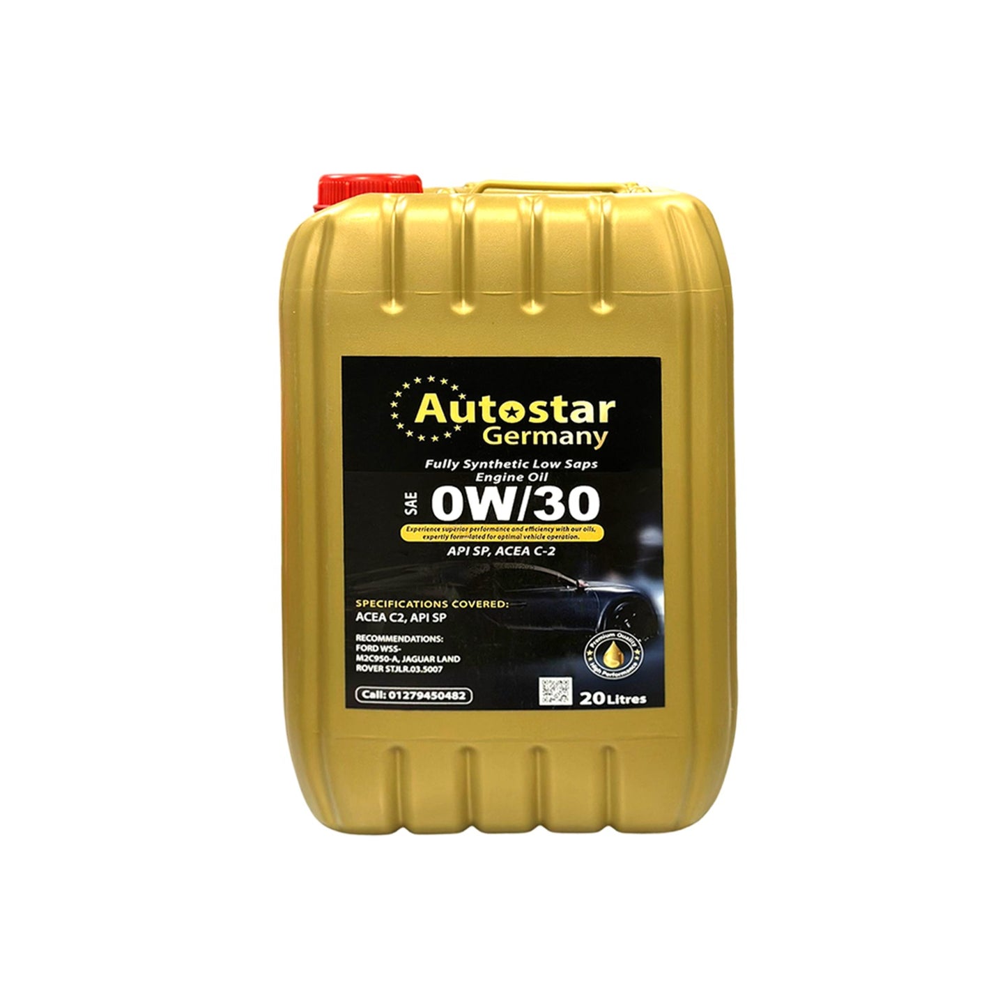 Autostar Germany Fully Synthetic 0W-30 Engine Oil API SP, ACEA C2