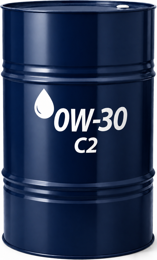 0W-30 C2 Fully Synthetic Engine Oil ACEA C2 (79179),  Low Emissions, Modern Petrol & Diesel Engines  200L
