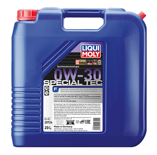 Liqui Moly 0W-30 ACEA C2 | Special Tec F (20724) | 20 Litres