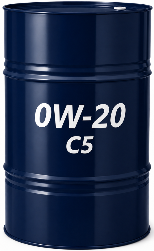 0W-20 C5, Fully Synthetic Engine Oil,  ACEA C5 (7921) 200L Barrel