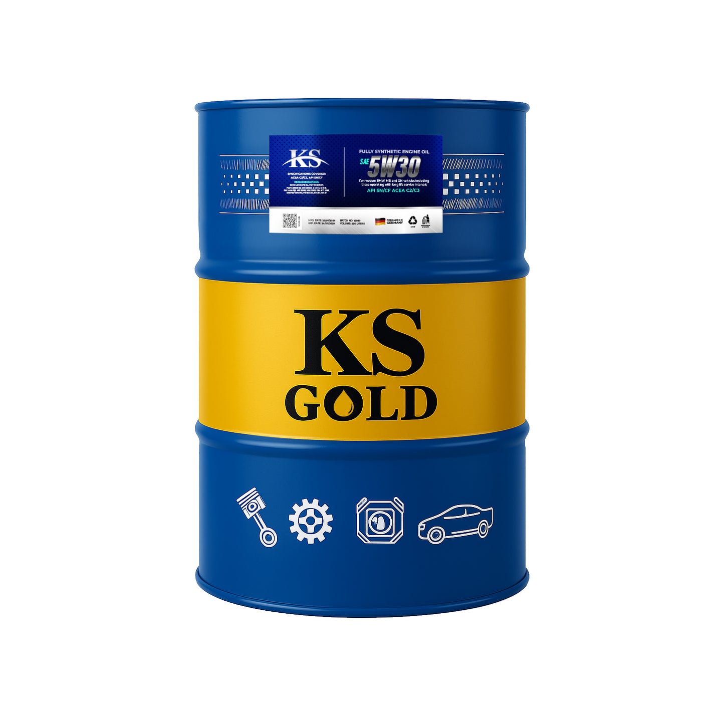 KS GOLD SAE 5W30 – Fully Synthetic Engine Oil  200L